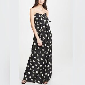 Caroline Constas Dress Kaia Floral‎ Daisy Strapless Maxi Gown Sundress Sz XS